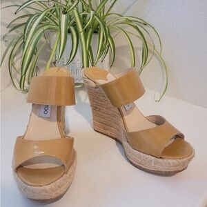 Jimmy Choo Tan Wedges